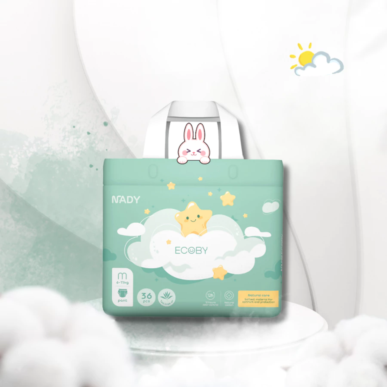 Tã dán Nady Ecoby - Size S 4-6kg